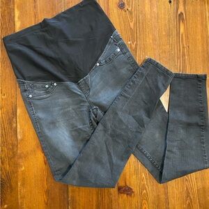 H&M Black and Gray Women Jeans Maternity